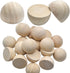 Natural Half Wooden Balls,20pcs 35mm Diameter Unfinished Wooden Balls Split Wood Beads No Holes Hemisphere Wood Ball Crafts Supplies for DIY Proje...