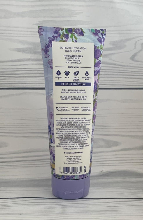 Body Care - 24 Hour Moisture Ultra Shea Body Cream - 8 oz - Fresh Cut Lilacs...