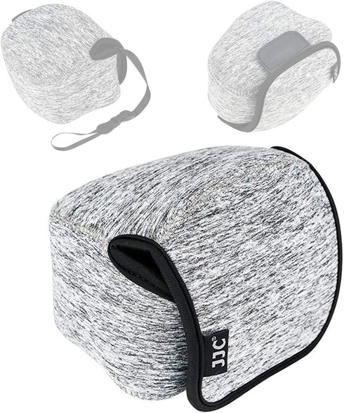 JJC Dark Gray Neoprene Mirrorless Camera Pouch Case Bag, Ultra Lightweight Elastic Comfortable, Z50 Case, Z FC Pouch, Water Resistant, 143x120x110...