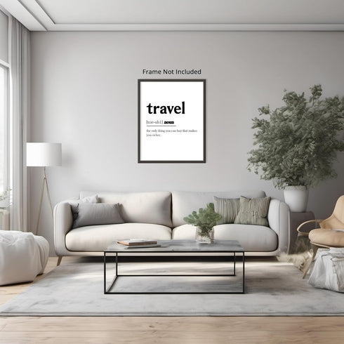 Posterizer 1 pcs-Minimalist poster for travel lovers-Adventure Wall Art-Artistic Word Art-Gift for Nature, Surfers and Beach Lovers-Living Room Be...