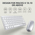 Bluetooth Keyboard and Mouse for Mac, OMOTON Ultra-Slim Keyboard and Mouse Combo, Wireless Keyboard and Mouse for MacOS, MacBook Pro/Air, iMac, Ma...