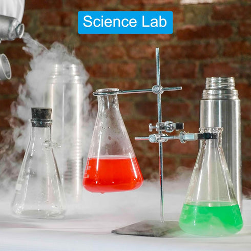 PATIKIL Erlenmeyer Flask, 3 Pcs 50ml 125ml 250ml Narrow Mouth Graduated Flasks with Screw Cap Plastic Flasks with Printed Graduation for Lab Exper...