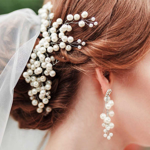 800 Pcs White Pearl Beads for Jewelry Making Pearls Bracelet Kit Loose Spacer Bead for Bracelets Necklace Crafts DIY 4mm 5mm 6mm 8mm 10mm Round Cr...