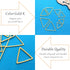 70Pcs Triangle Earring Beading Ring,4Sizes Earring Hoops Connector Links Open Bezels Linking Rings Earrings Pendant for DIY Jewelry Making Finding...