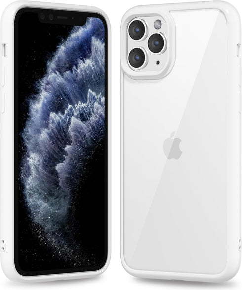 oakxco Thin Slim Clear case for iPhone 15 Pro Max, Transparent Hybrid Hard Shell Plastic & Soft Silicone Rubber Bumper, Non-Yellow Acrylic Protect...