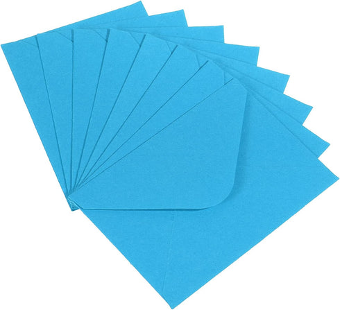 PATIKIL Mini Envelopes, 50 Pack Mini Gift Card Business Card Envelope for Greeting Weddings, Blue...