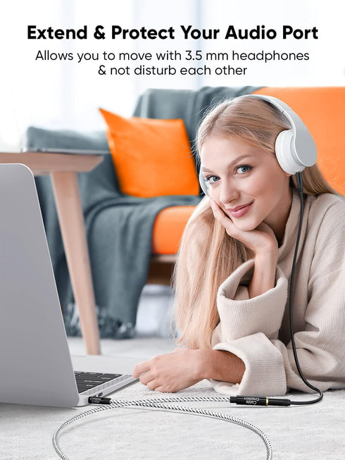 3.5mm Headphone Extension Cable, CableCreation 3.5mm Male to Female Stereo Audio Cable for Phones, Headphones, Speakers, Tablets, PCs, MP3 Players...