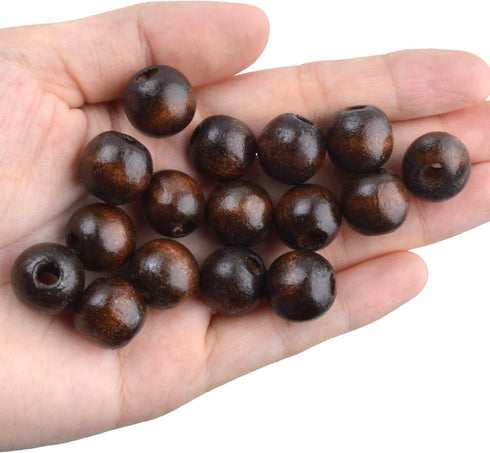 100pcs Natural Wooden Beads Round Ball Spacer Beads Decoration Accessories for Jewelry Making Finding Charms(14mm)...