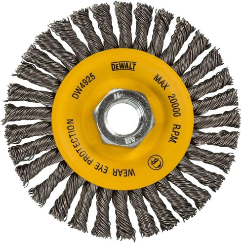 Dewalt 4 in. X 5/8 in. to 11 Hp .020 Carbon Stringer Wire Wheel...