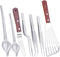 Cridoz 7 Pcs Stainless Steel Kitchen Cooking Plating Tweezers Tongs Drawing Spoons Offset Spatula and Fish Spatula for Food Culinary Plating Decor...