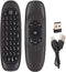 Air Mouse, 2.4GHz Keyboard with USB Receiver and Cable, Universal TV Remote Air Mouse Remote for PC TV, Plug and Play...