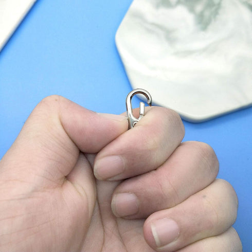 150Pcs Swivel Snap Hook Set,Stainless Steel Split Key Rings with Chain and Jump Rings Bulk for Keychain Lanyard,Crafts Supplies...