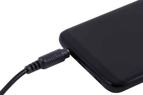 PHILIPS 6ft (1.8m) 3.5mm Audio Cable, Flexible, Long Aux Cable for Car Stereo, Cell Phones, Tablets, Headphones, & Portable Speakers, Male-to-Male...