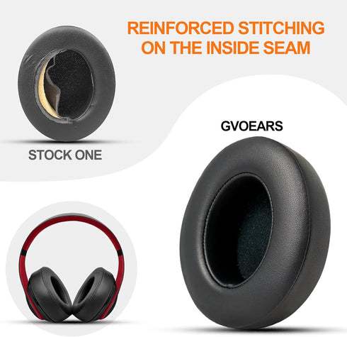 GVOEARS Replacement Ear Pads for Beats Studio 3, Earpad Cushions for Beats Studio 2 3 Wired & Wireless Over Ear Headphones with Memory Foam Strong...