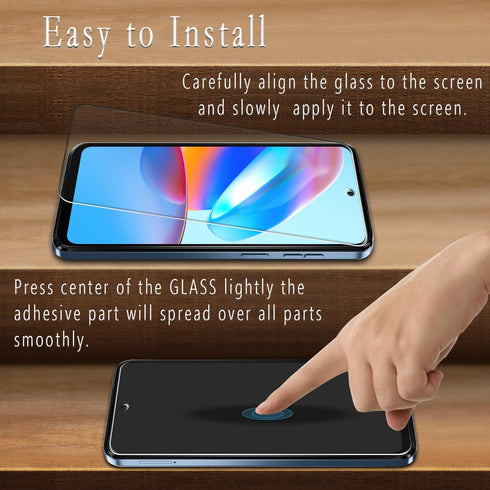 (2 Pack) HPTech Screen Protector Designed for Motorola Moto G Play (2024) Tempered Glass, 9H Hardness, Anti Scratch, Bubble Free, Case Friendly......