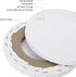 PATIKIL Paint Canvases for Painting, 3 Pack 6 Inch Round Wood Frame Stretched Blank Art Canvas Board Panels for Acrylic, Oil, Tempera Painting, Wh...