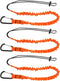3pcs Tool Safety Rope Work-at-Height Hardware Tool Spanner Rope Retractable Elastic Rope With Carabiner and Adjustable Loop End Tool Fall Arrest S...