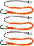 3pcs Tool Safety Rope Work-at-Height Hardware Tool Spanner Rope Retractable Elastic Rope With Carabiner and Adjustable Loop End Tool Fall Arrest S...