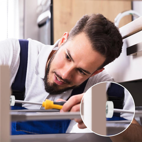 PATIKIL 19mm Drawer Rollers, 6 Pack Plastic Drawer Pulley Replacement Wheels Bearing Small Pulley with Nuts...