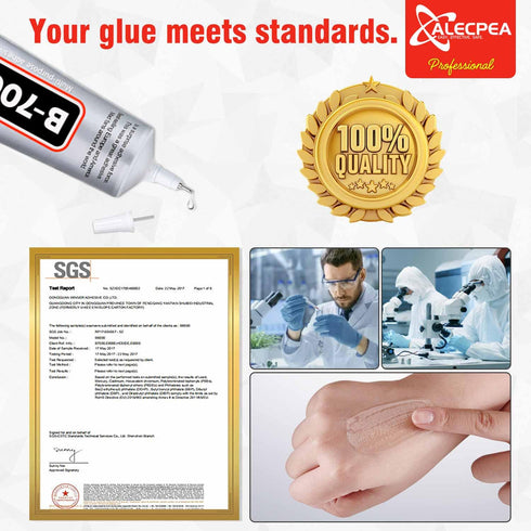 B-7000 Craft Glue for Jewelry Making - 110ml/3.7oz (2 Pack) - Multi-Function B-7000 Super Adhesive Glues Liquid Fusion Glue for Rhinestones Crafts...