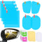 8 Pieces Car Rearview Mirror Film Rainproof Waterproof Mirror Film Anti Fog Nano Coating Car Film for Car Mirrors and Side Windows, Various Shapes...