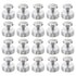 PATIKIL M4x12 Standoff Screws with Spacers, 20 Pack Wall Mounting Hardware Thumb Screw Fasteners for Acrylic Glass Signs Mirrors, Silver Tone 12mm...