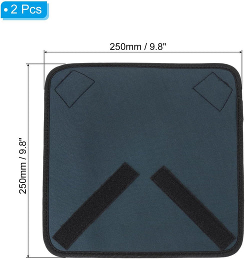 PATIKIL Camera Protective Wrap, 10"x10" Lens Wrap Cloth with Thick Protective Neoprene, Lens Pouch Bag with Hook and Loop for Lens,SLR, Black Grey...