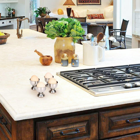 Egg Cup, Anwenk Egg Tray Stainless Steel Soft Boiled Egg Cups Holder Stand Dishwasher Safe (4 Packs)...