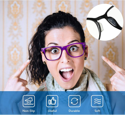 Frienda Silicone Adhesive Eyeglass Nose Pads Anti-slip Nose Bridge Pads 3. 5 Mm/ 0. 4 Inch for Eyeglasses Sunglasses(12 Pairs)...