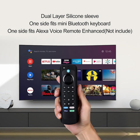 iPazzPort Mini Bluetooth Keyboard, QWERTY Handheld Backlit Wireless Mini Keypad,Portable and Rechargeable, for Latest AMZ Fire TV Stick 4K Max, Sm...