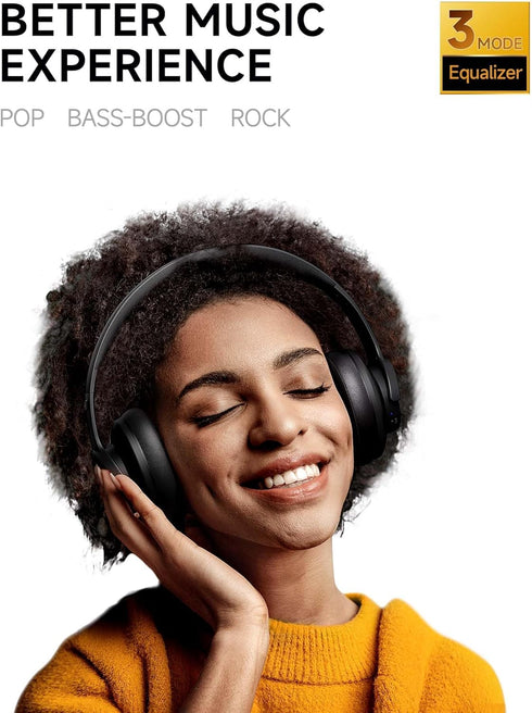 Picun B8 Bluetooth Headphones, 120 Hours Headphones Wireless Bluetooth, Hands-Free Calls, 3EQ & Game Mode, Foldable Headphones Over Ear for Travel...