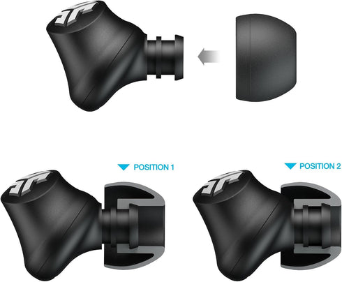 JLab JBuds Pro Signature Earbuds, Pink, Titanium 10mm Drivers, Music Controls, Universal Mic, Custom Fit with Cush Fins......