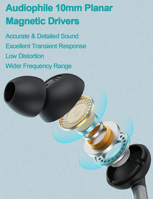 DUKABEL USB PC Earbuds, USB Gaming Earbuds with Mic for PC/PS4/PS5, Black Noise canceling Wired Headphones with Remote for Music, Video Calls, Bro...