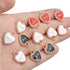 Aylifu Heart Pendant Charms, 40pcs Enamel Love Charms Alloy Heart Shaped Pendants Jewelry Findings Craft Supplies for Necklace Bracelet Keychain M...