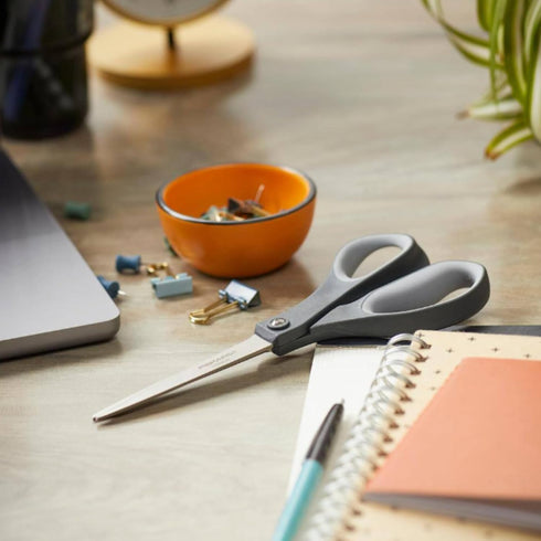 Fiskars Everyday Softgrip Titanium Fashion Scissors (8") - 2pk - Forest Fern...