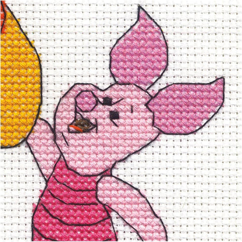 Dimensions 70-35357 Disney Winnie The Pooh Birth Record Counted Cross Stitch Kit, Winnie The Pooh Cross Stitch, 8" x 10"...