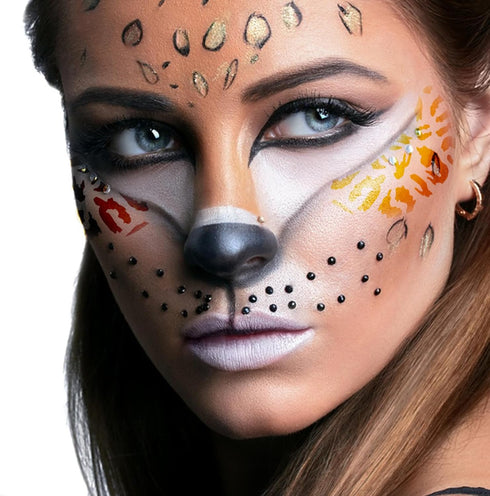 50 Pcs Face Paint Stencils, Body Facial Painting Stencils, Floral Stars Animal Skins Patterns Tattoo Painting Templates for Makeup Holiday Hallowe...