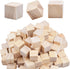 Wood Cubes,100pcs Square Blocks Unfinished Cubic Wooden for Math Counting Craft Childlike Game - 1.5CM...