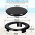 PAGOW 4 Pack Patio Table Umbrella Hole Ring and Cap Set, 2 Inch Patio Garden Beach Table Umbrella Plug, Standard Size Umbrella Thicker Hole Ring P...