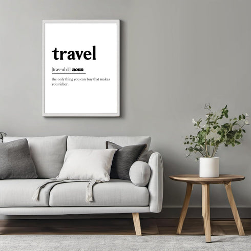 Posterizer 1 pcs-Minimalist poster for travel lovers-Adventure Wall Art-Artistic Word Art-Gift for Nature, Surfers and Beach Lovers-Living Room Be...