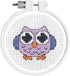 Janlynn Kid Stitch 11 Count Owl Mini Counted Cross Stitch Kit, 3-Inch...