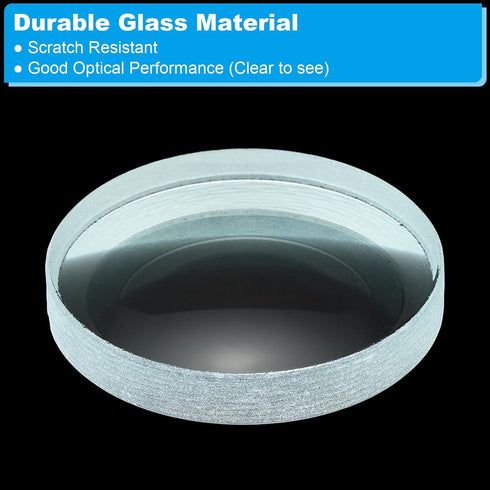 PATIKIL 4" (100mm) Focal Length Double Concave Lens, 3 Pack 50mm Diameter 8mm Height Glass Optically Polished Round Edges Lens for Physics Experim...