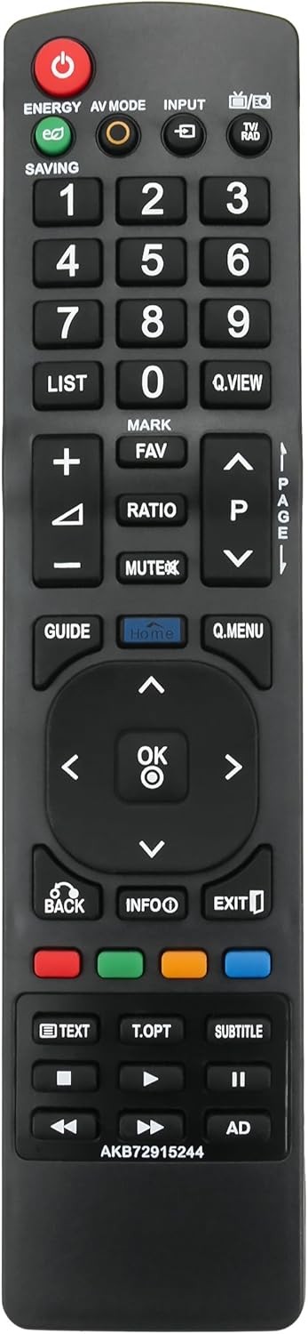 New AKB72915244 Replaced Remote Fit for LG TV 32LD450 37LD450 42LD450 47LD450 55LE5300 42LH3000 60LD550 47LD420 42LD550 46LD550 Subs for Remote AK...