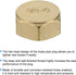PATIKIL G3/4 Brass Pipe Plug, 3pcs Female Internal Thread Hex Garden Hose End Cap Socket Plugs Pipe Fitting for Oil Water Hydraulic Pipeline...