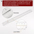 2pcs Film Flexible Ruler 12 Inch 1mm Scale PET Plastic Folding Straight Ruler Calibration Soft Ruler Measuring Tool for Factory, Transparent...