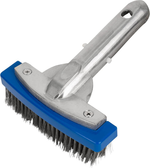 Canamax Heavy Duty 5in Pool Brush - Aluminium Handle with Stainless Steel Bristle Wire - 5" Swimminh Pool Brush, High-Efficiency for Pool Walls, T...