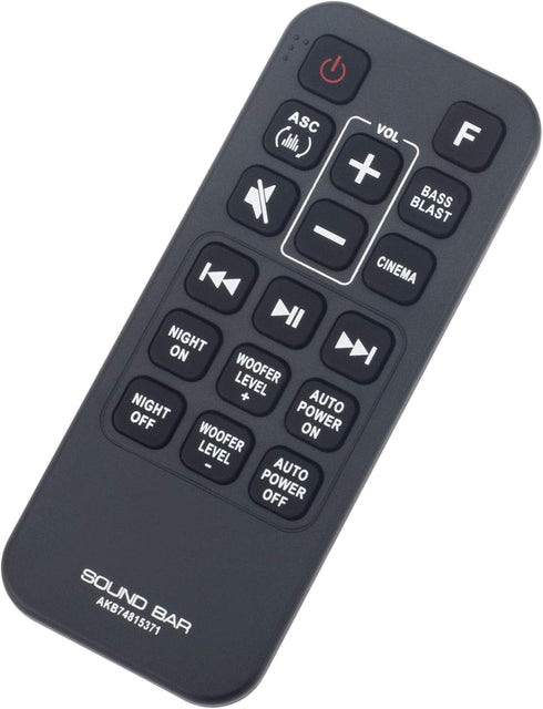 AKB74815371 Replaced Remote fit for LG Sound Bar SJ4 SK4D SJ4Y SJ3 SPJ4B-W SL3D SPH4B-W SLM3D SPJ4BW SPH4BW...