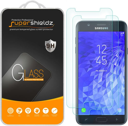 Supershieldz (2 Pack) Designed for Samsung Galaxy J7 (2018) Tempered Glass Screen Protector, Anti Scratch, Bubble Free...