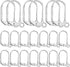50 Pieces Leverback French Earring Hooks Stainless Steel Earwire Hoop Earring Findings with Open Loop for Women Girls DIY Earring Making Supplies...
