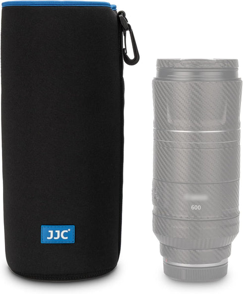 JJC Drawstring Neoprene Camera Lens Pouch Case, Protective Lens Bag for DLSR Mirrorless Lenses Up to 3.9 x 11.0" (D X H) for Canon EF 70-200mm EF ...